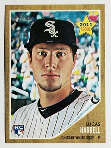 2011 Topps Heritage #479 Lucas Harrell SP - Foto 1 di 2