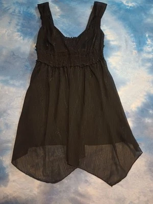 ¡¡LO ÚLTIMO!! ¡¡¡CHISPORROTEO PARA EL VERANO!!! Top de fiesta Jordache JR'S XL BK, elástico, brillante Foto 1 de 4