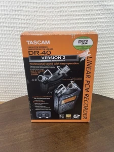 Tascam DR-40 Linear PCM Recorder Version 2 96 kHz 24 bit w/ Micro SD Card - Picture 1 of 19