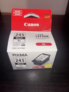 Canon 245 XL czarny atrament - fabrycznie nowy! (pudełko otwarte, ale atrament wciąż w plastiku) - Zdjęcie 1 z 3