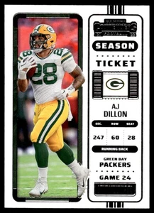 2022 Panini Contenders #42 AJ Dillon - Picture 1 of 2