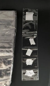 Plastikkartenhalter 21" x 4,5" 7 Halbfirst Pakete für 1 Ring - Bild 1 von 6
