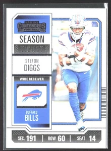 2023 Panini Contenders Stefon Diggs #12 Season Ticket Retail Bills - Picture 1 of 2