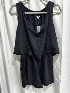 Splendid Black Sleeveless Romper XS Nordstrom Rack NWT MSRP $138 - Picture 1 of 8