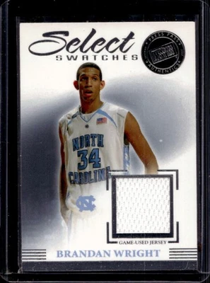 Press Pass Brandan Wright 2007 juego usado camiseta muestras selectas #SS-BW Foto 1 de 2
