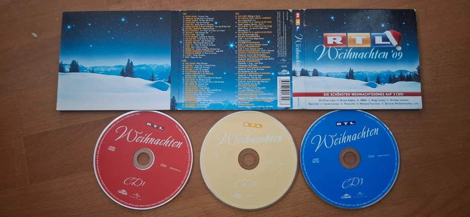 3-CD-SET RTL Weihnachten '09 - Best of Christmas UNIVERSAL 2008 62 Hits DIGIPACK - Bild 1 von 1