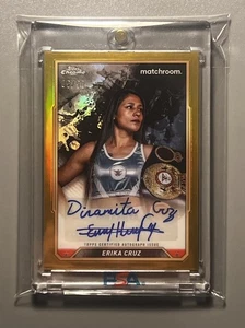 ERIKA CRUZ 💎WORLD CHAMPION! “RARE” AUTHENTIC ✨1-OF-50✨ AUTOGRAPHED CARD!!! - Picture 1 of 3
