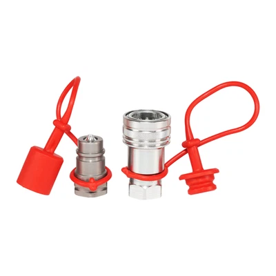 1/2″ AG Hydraulic Quick Couplers Set - 1/2″ NPT Thread - Image 1 of 4
