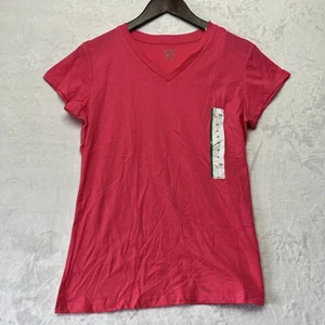 C9 champion nwt loose fit womens workout shirt m neon pink Short Sleeve V Neck - Picture 1 of 12