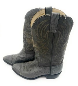 Westex Cowboy Boots Mens 10M Gray Western Leather Boots - Picture 1 of 5