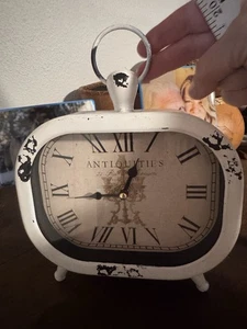 Contemporary Clock Made to look Antique Table Top Shelf Sitter Or Hang-Love It - Picture 1 of 8