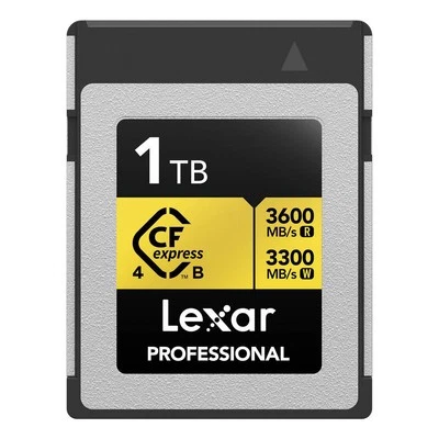 Lexar 1 To Professionnel GOLD CFexpress 4.0 Type B Carte Mémoire - Image 1 of 4