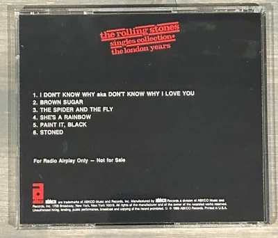 Rare Rolling Stones The London Years Singles Collection Promo 6 track Sampler CD Foto 1 de 4