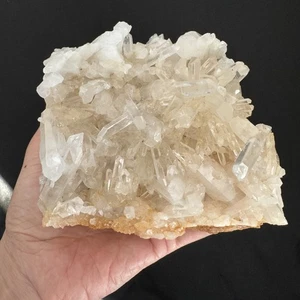1.6lbs Natural Clear Quartz Crystal Cluster, Radiating healing crystal #20 - Picture 1 of 9
