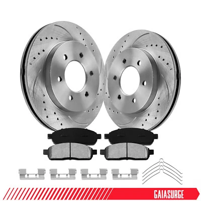 Front Disc Rotors Brake Pads for Lincoln Mark LT 2004-2008 Ford F-150 5.4L 330mm Foto 1 de 4
