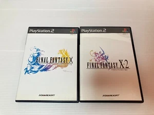 Lot 2 Final Fantasy X & X-2 10 set PS2 PlayStation 2 Tested Japanese - Picture 1 of 11