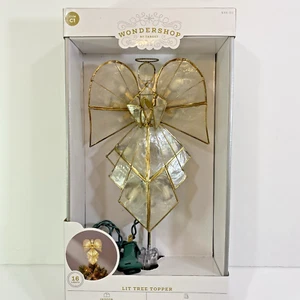 Target Wondershop Easy Clip Angelo Illuminato Albero Topper 16 Luci NUOVO 11,75" H Testato - Foto 1 di 20