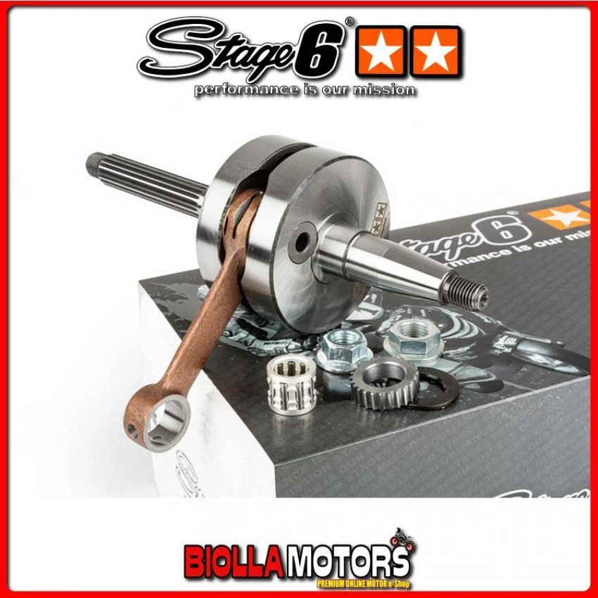 S6-8014001 ALBERO MOTORE STAGE6 HPC MKII BIELLA 80 SP. 12 PIAGGIO/GILERA