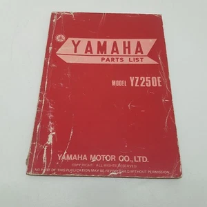 Yamaha Motorbike YZ250E Factory Parts List 1st ed November 1977 - Picture 1 of 4