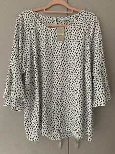 Ladies Blouse - Going Out Top With Pretty Sleeves - Size 24 GEORGE New - Picture 1 of 9