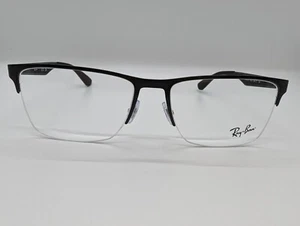New RAY BAN RB 6335 2503 Matte Black 56-17 - Picture 1 of 5