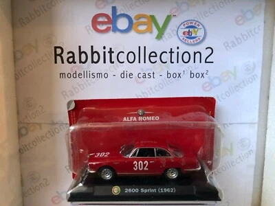 Die Cast "2600 Sprint 1962 N° 302" Alfa Collection Escala 1/43 - Imagen 1 de 2