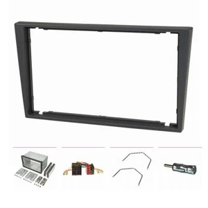 Doppel DIN Radioblende passend für Opel Corsa C Combo Vectra C Meriva rauchgrau - Bild 1 von 9