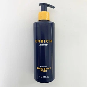 NEW NIP Enrich by Gillette All-In-One Beard & Face Wash 7.3 Fl. Oz. Pump Bottle - Picture 1 of 2