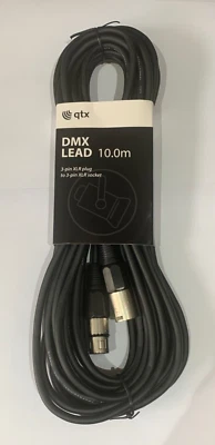 DMX Lighting Control XLR Cable Leads DJ Light QTX