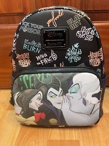 HTF LOUNGEFLY Disney Villains Club Backpack New W/out Tags, IN Original LF Bag