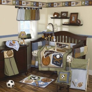 football nursery bedding