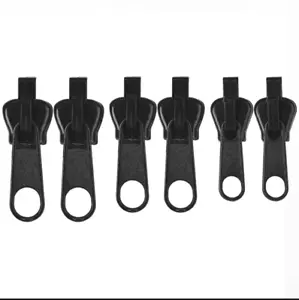 Universal 6Pcs Fix A Zipper Zip Slider Rescue Instant Repair Kit Replacement BLK - Picture 1 of 1