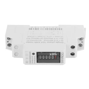 DIN Rail Energy Meter 1P Mini Single Phase 1P Single Phase Electric Power Meter - Picture 1 of 7