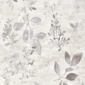 Peel & Stick Wallpaper Grey Floral Self Adhesive Vinyl Waterproof Contact Paper - Picture 1 of 6