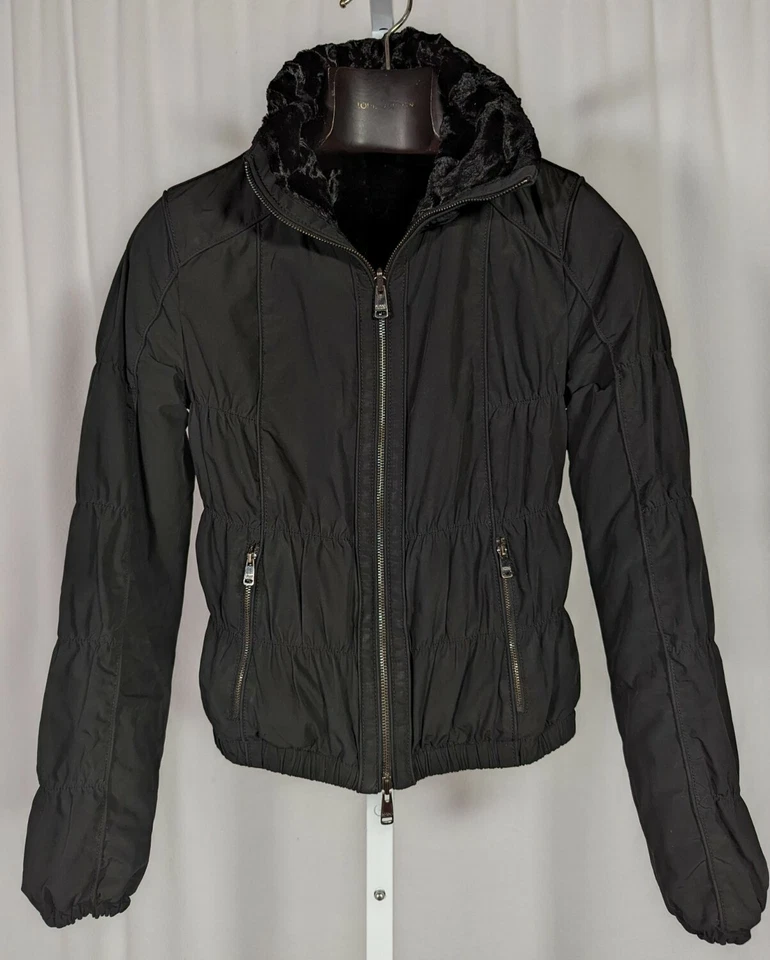 Giorgio Armani Collezioni 2009 Parachute Paneled Faux Fur Reversible Jacket - Image 1 of 4