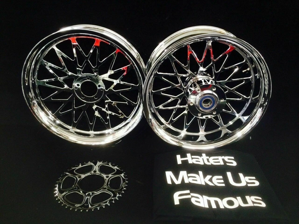 GSXR1000 240 CHROME FAT TIRE BANDIT WHEEL PACKAGE 01-04 Suzuki GSXR1000 Foto 1 de 1