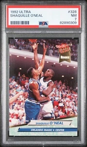 1992-93 Fleer Ultra #328 - Shaquille O'Neal Rookie PSA 7 - Picture 1 of 2