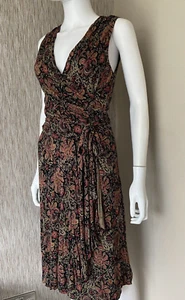 RALPH LAUREN FLORAL SLEEVELESS DRESS RETAIL £210 SIZE XS/UK 8 - Picture 1 of 10