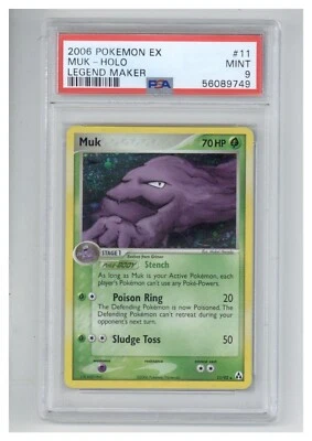 2006 Pokemon EX Legend Maker Muk Holo PSA 9 Mint 11/92 - Image 1 of 2