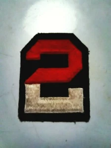 Vintage WWII Military Patch, Red Over White 2, Good Condition - Picture 1 of 2