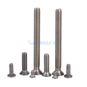 LOTTO 20 M3/M4/M5/M6 TA2 GR2 Ti Titanio Tappi Pannello Piatto Cappo Vite Incasso Croce - Foto 1 di 4