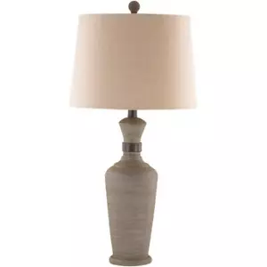 Livabliss Table Lamp 28.5" Indoor Bedside Resin Candlestick Gourd Linen Drum - Picture 1 of 8
