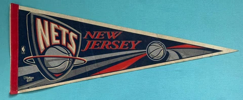 NEW JERSEY NETS NBA Edition # 4 Pennant 30” by WinCraft 1990’s‎ Cover