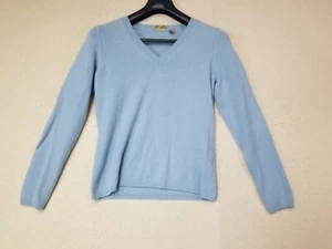 Caslon 100%Cashmere Vneck Sweater Women's Size Medium  - Picture 1 of 8