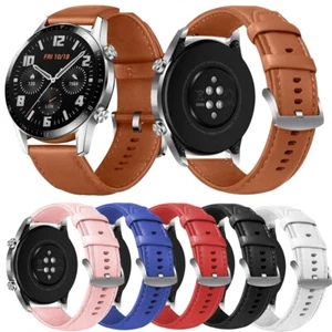Echt Leder Uhrenarmband Armband für Huawei Watch GT 2 46mm 2 Pro Classic - Bild 1 von 36