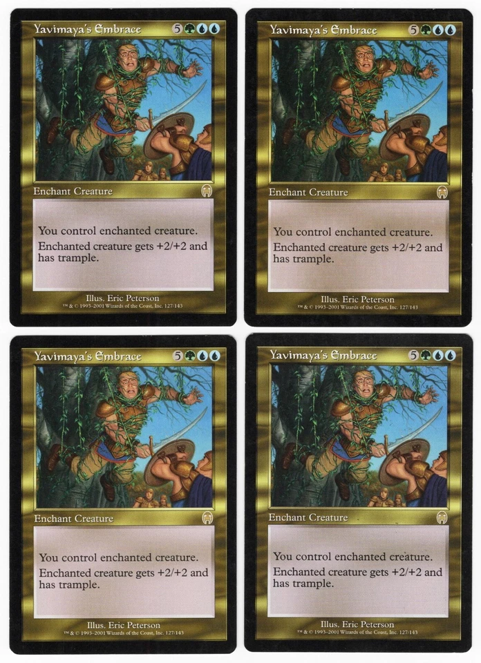 Yavimaya's Embrace x4 4x 2001 Apocalypse PLAYSET Multi-Color Enchant MTG LP AZ1 - Image 1 of 1