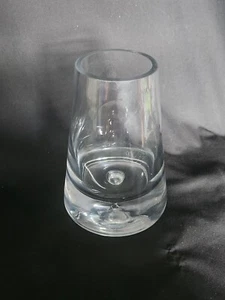 Kronos Vase Controlled Bubble Polish Glass MCM Art Crystal Cone Pyramid NICE - Picture 1 of 7