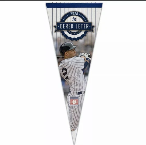 DEREK JETER NEW YORK YANKEES HALL OF FAME PREMIUM QUALITY PENNANT 12"X30" Cover