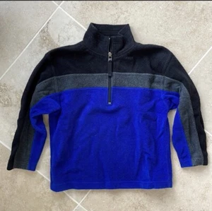 EUC - GAP boys Fleece Half Zip, Small Blue Gray Black - excellent condition soft - Picture 1 of 4