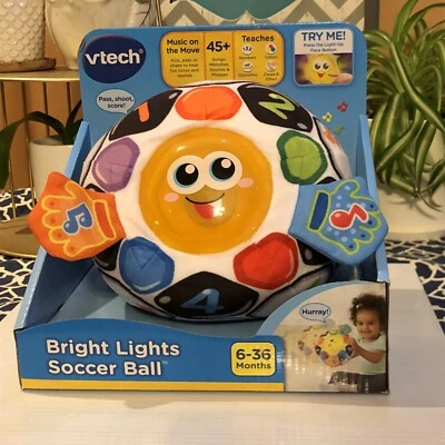 NEW VTech 5091 Bright Lights Soccer Ball 6-36 months Baby Toddler Toy - Image 1 of 4